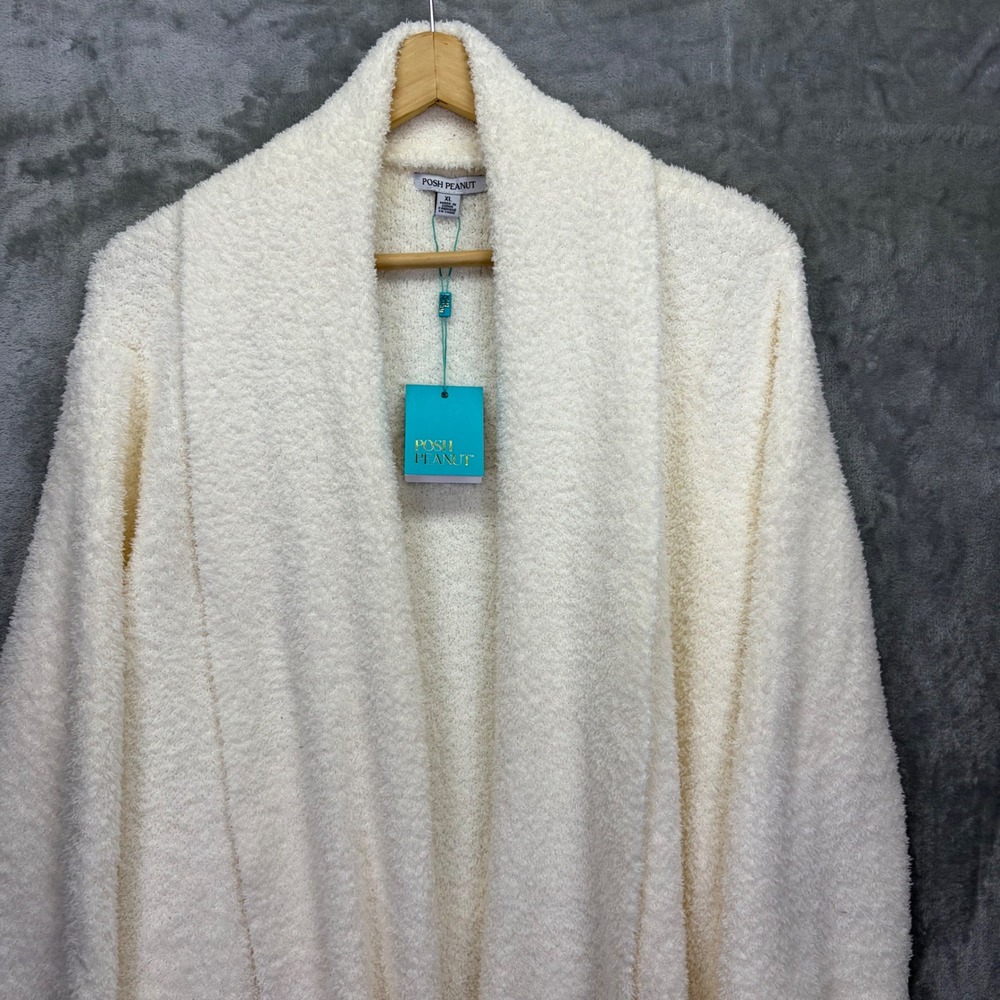 NWT Posh Peanut Women Plush Spa Robe Teddy Fleece Loungewear XL Bamboo Soft Girl - Picture 11 of 12